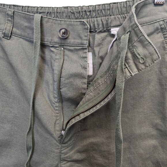 Uniqlo Women's XL Drawstring Relaxed Athleisure Green Ankle Pants - Picture 5 of 13